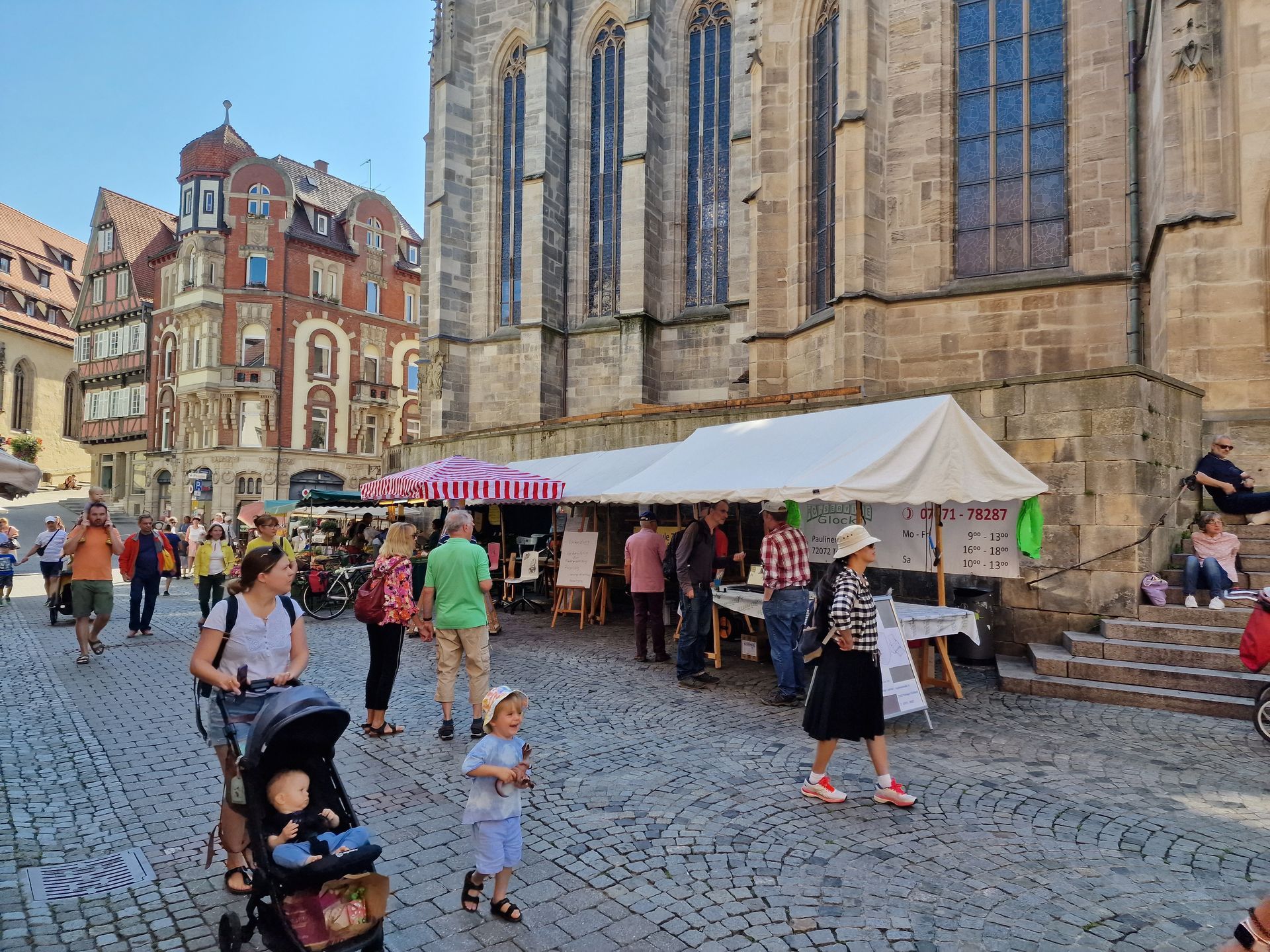 Abfallschule Zollernalb auf dem Holzmarkt in Tübingen