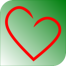 RLTMC logo-green background-red heart shape