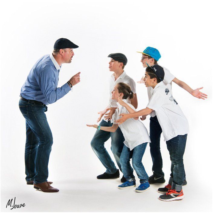 portrait photo drole de papa et enfants avignon 84