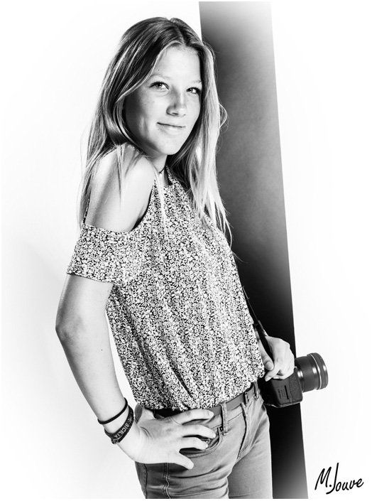 photo professionnelle studio portrait N&B