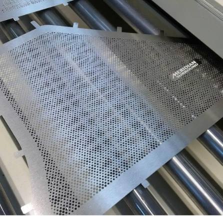 Chemical milling line for stainless steel speaker grills