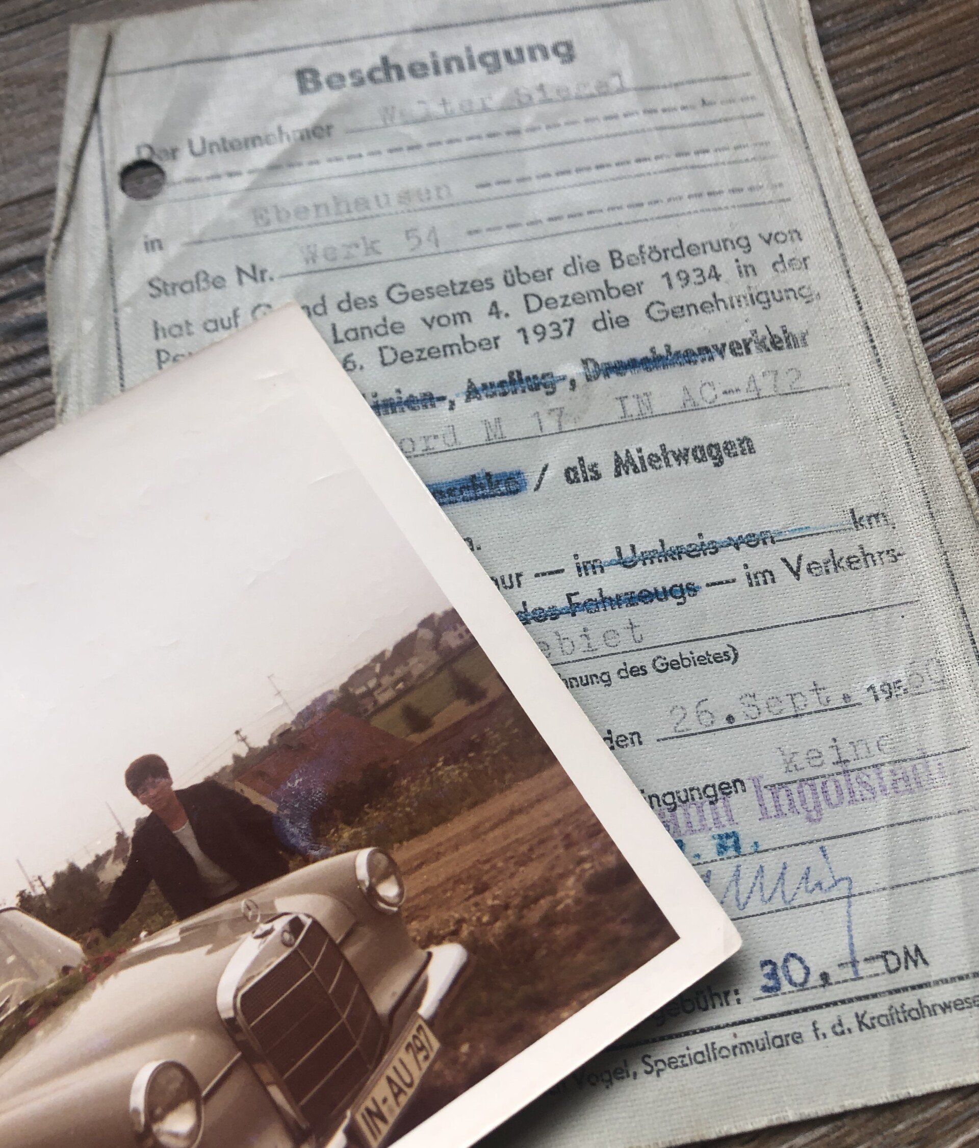 Historische Bescheinigung – Siegel Familiengeschichte