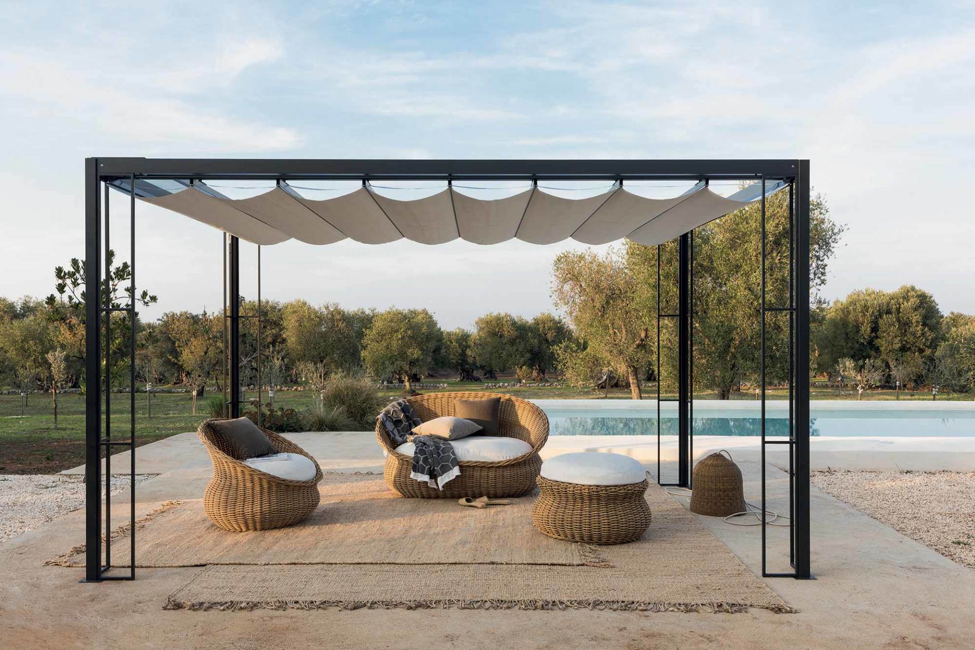Pérgola, muebles y complementos de exterior de Unopiu