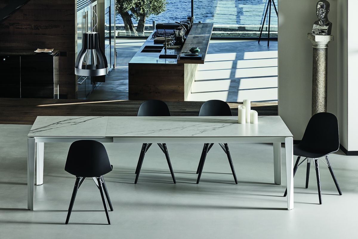 Chef, mesa comedor de acero de Bontempi