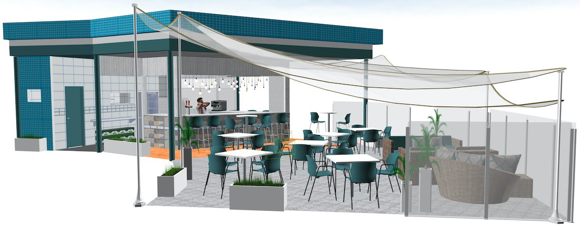 chiringuito, spiaggia, progetto, materiali, meloneraas