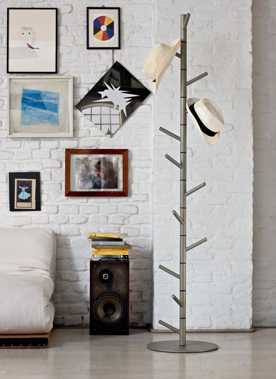 Alga, perchero de acero pintado de Bontempi