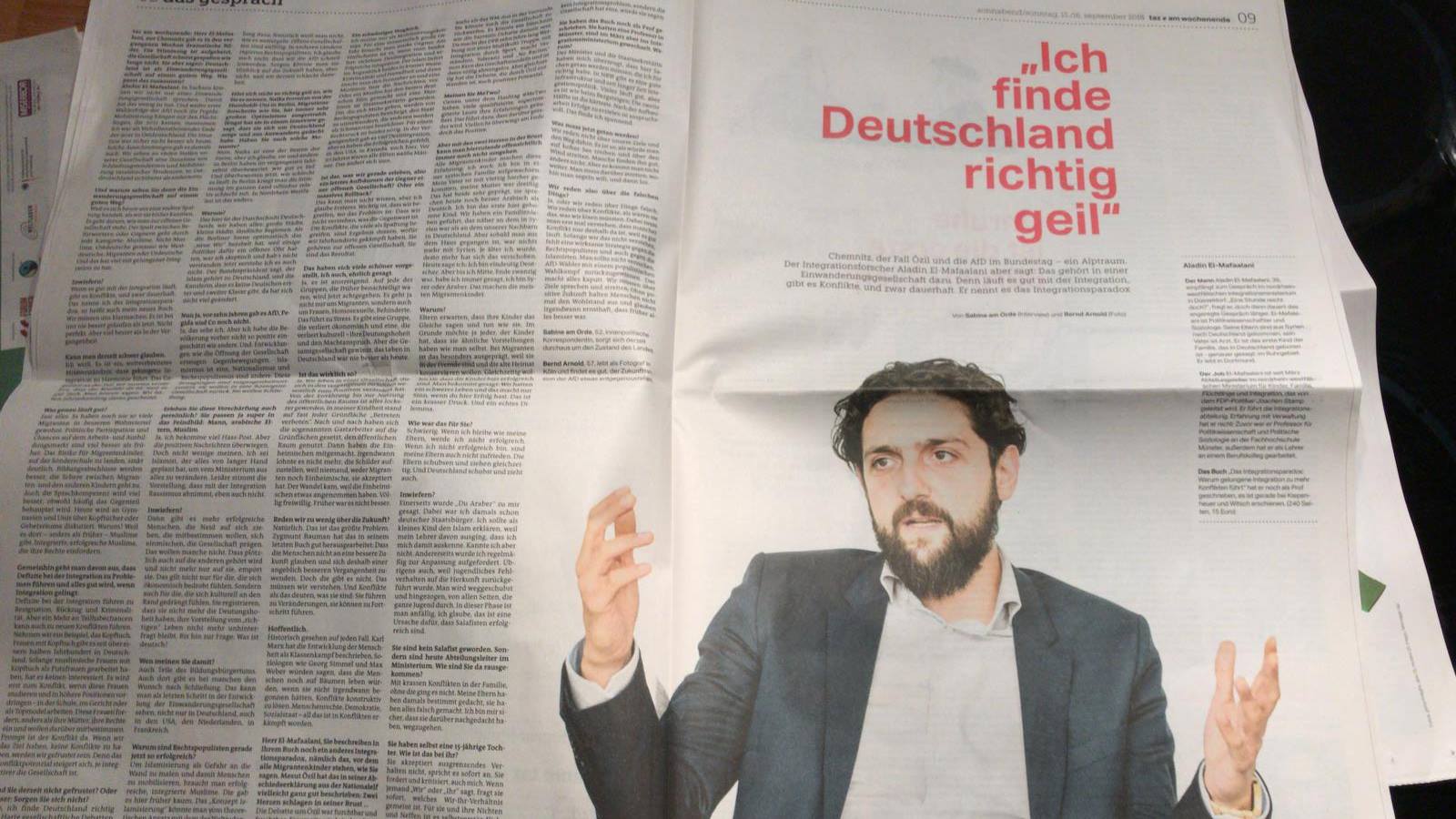 Aladin El-Mafaalani 2018 in der taz