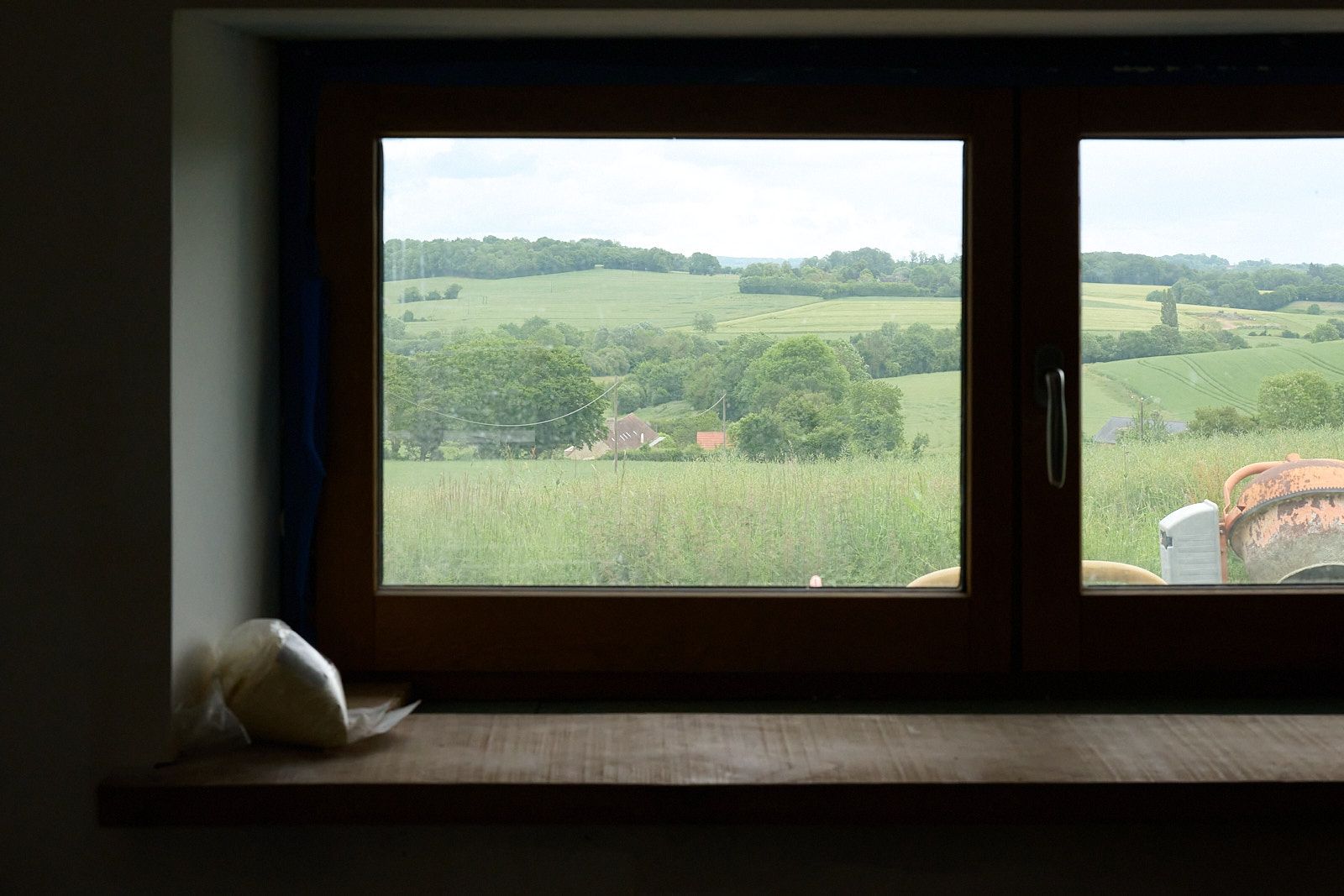 Vue depuis l'atelier de Djabril Boukhenaissi