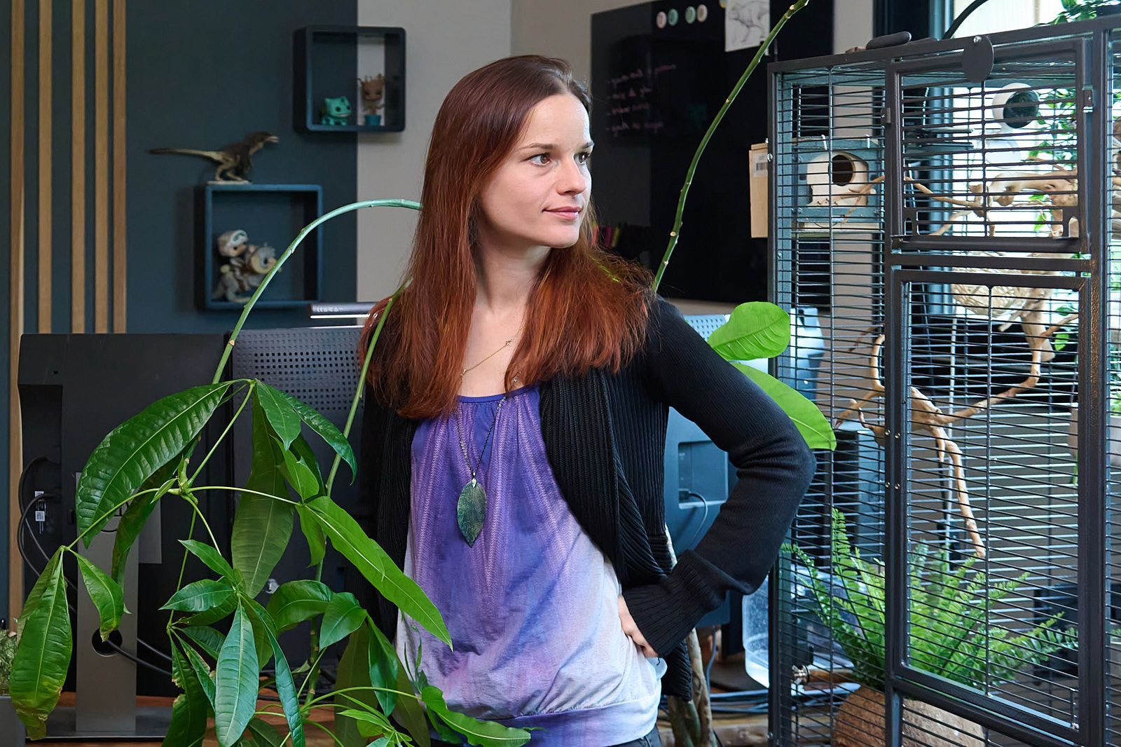 Portrait de Gaelle Seguillon dans son atelier