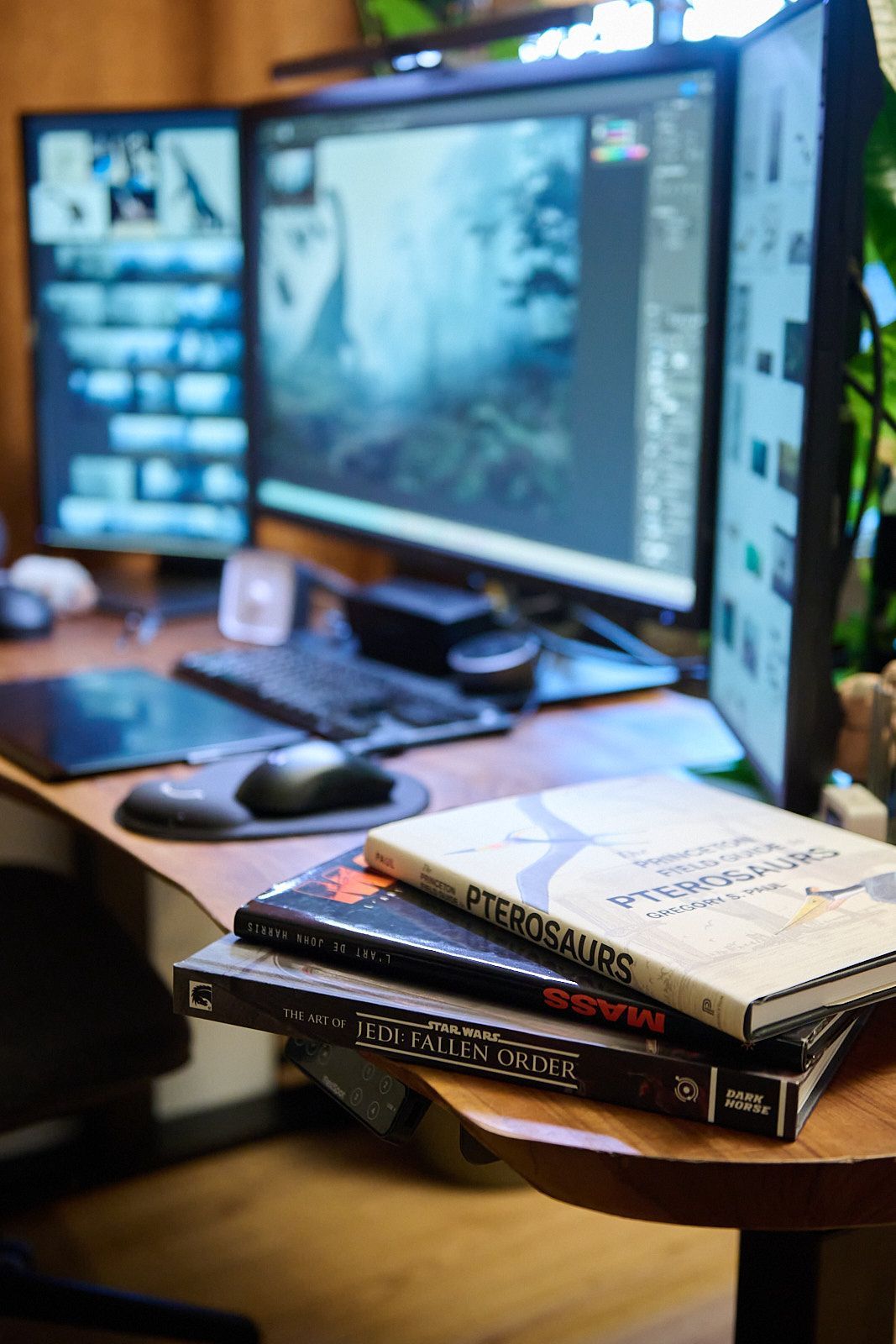 Environnement de travail de la concept artiste gaelle seguillon