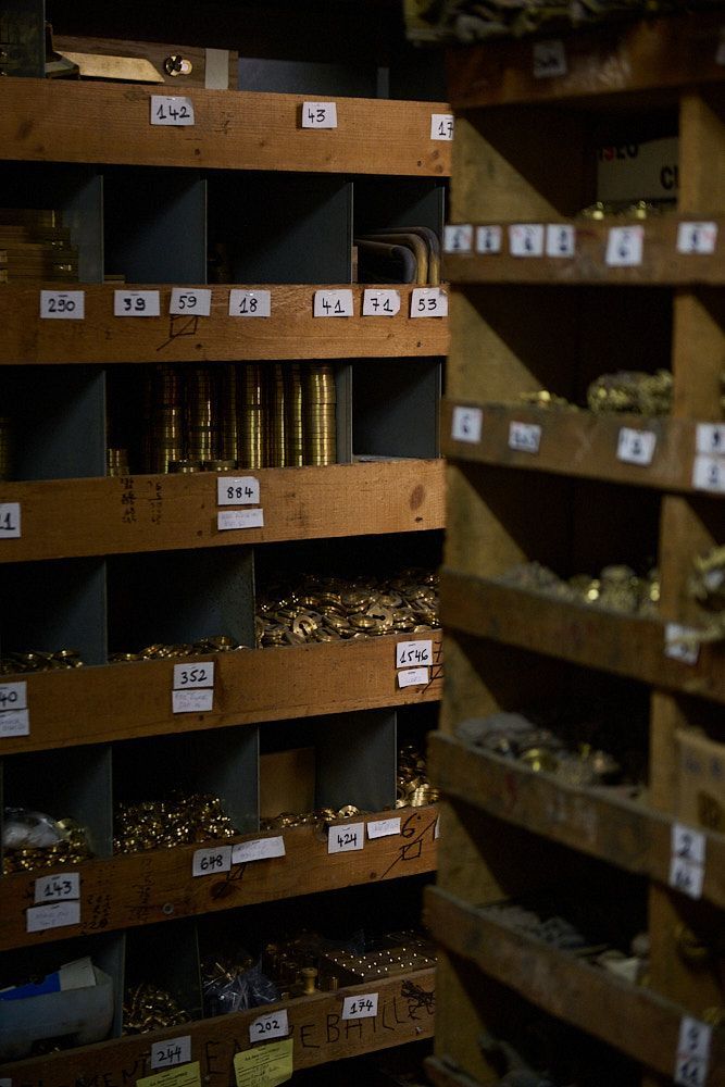 Détail d'étagère vintage