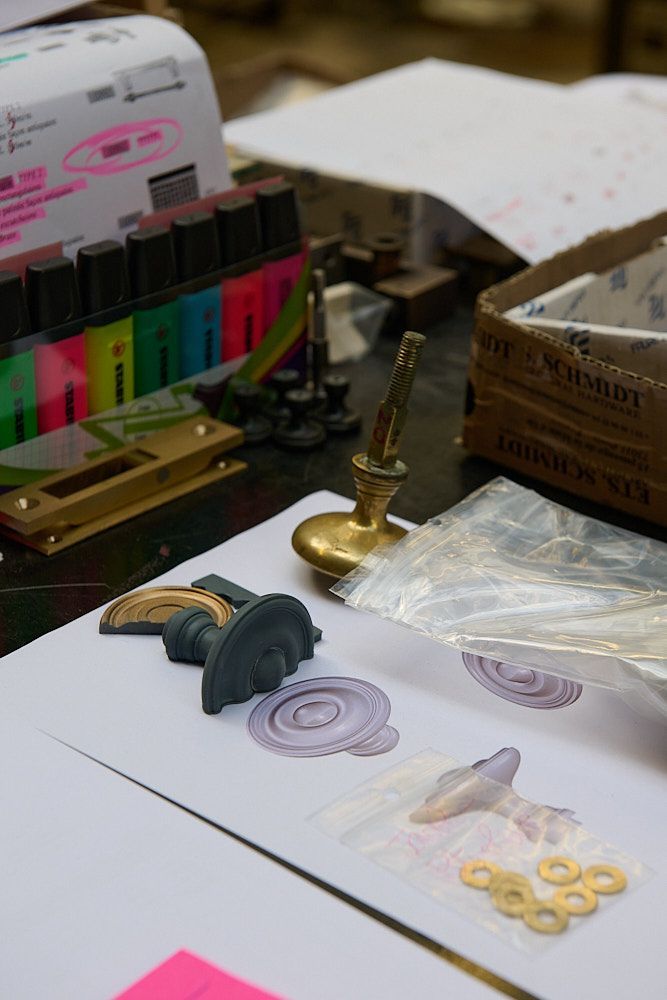 plan et épreuve en impression 3D d'un prièce en bronze