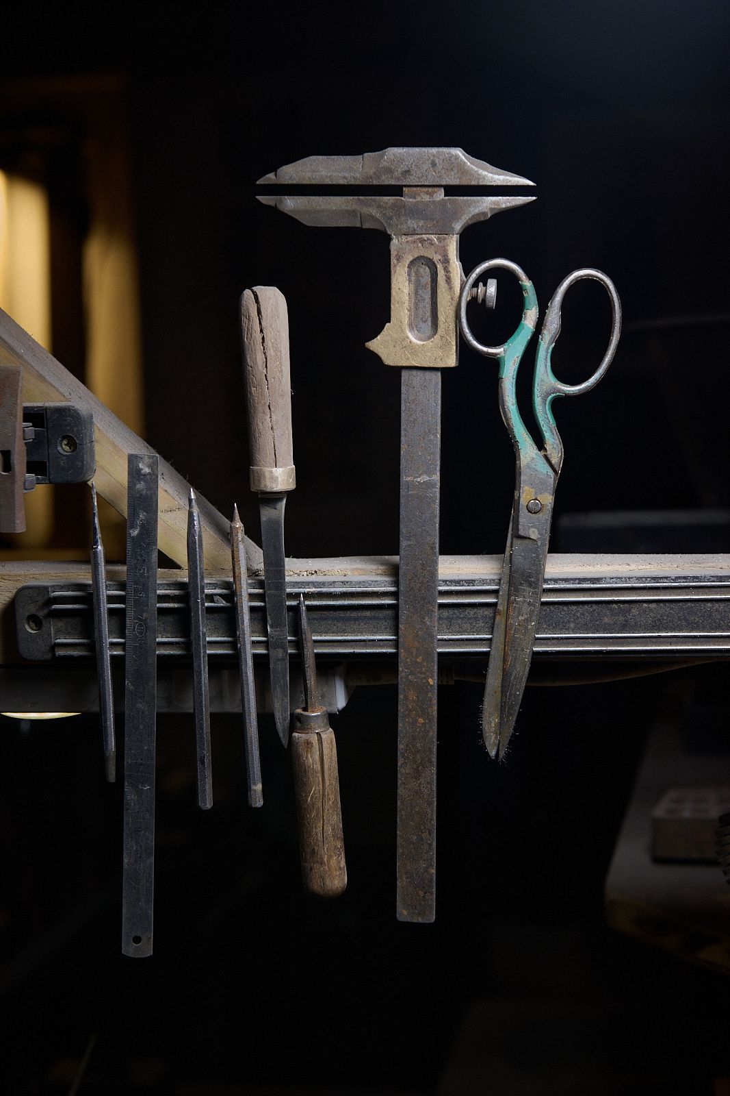 outils d'artisan dans on atelier