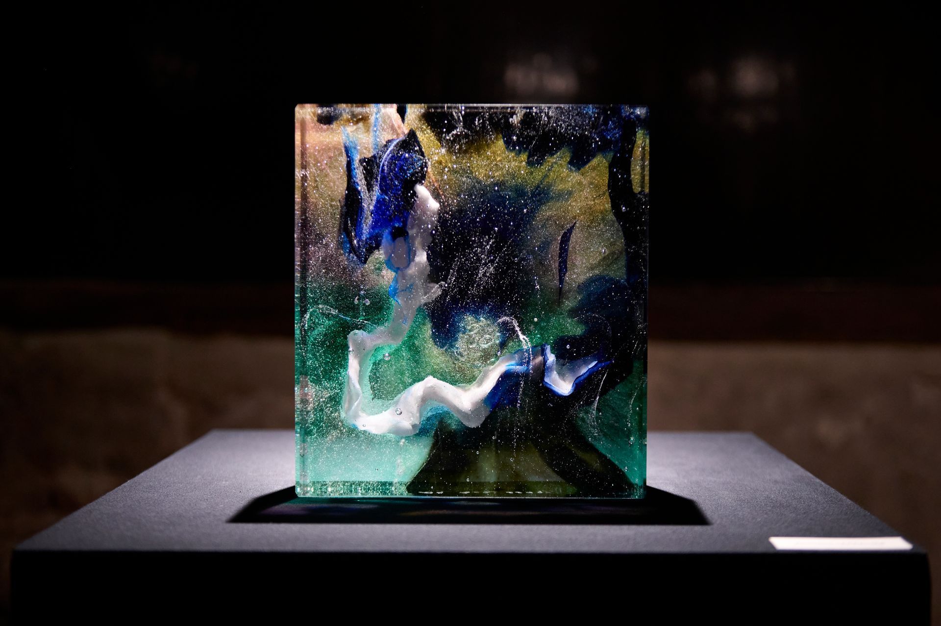 Sculpture en pâte de verre d'Antoine Leperlier
