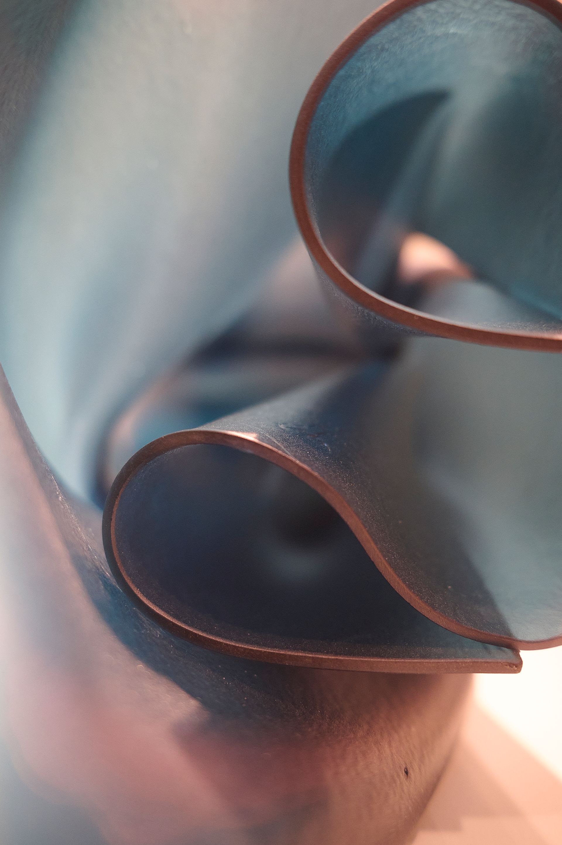 Détail d'une sculpture en verre