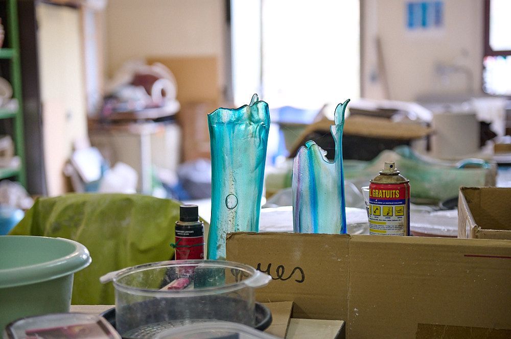 détails de matière dans un atelier