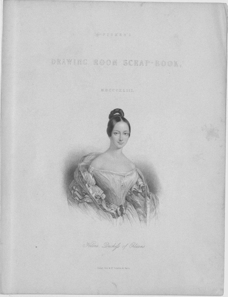 Helène Duchess of Orléans (Fisher's Drawing Room Scrap-Book, 1843), Foto: Bildarchiv Austria