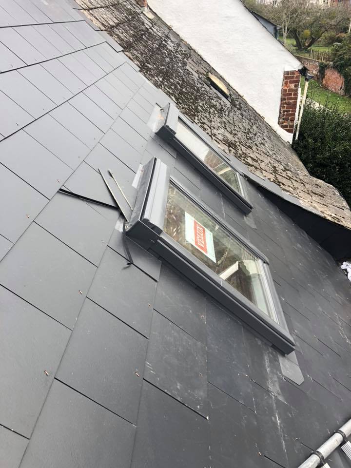 leadwork and skylights for client in exeter