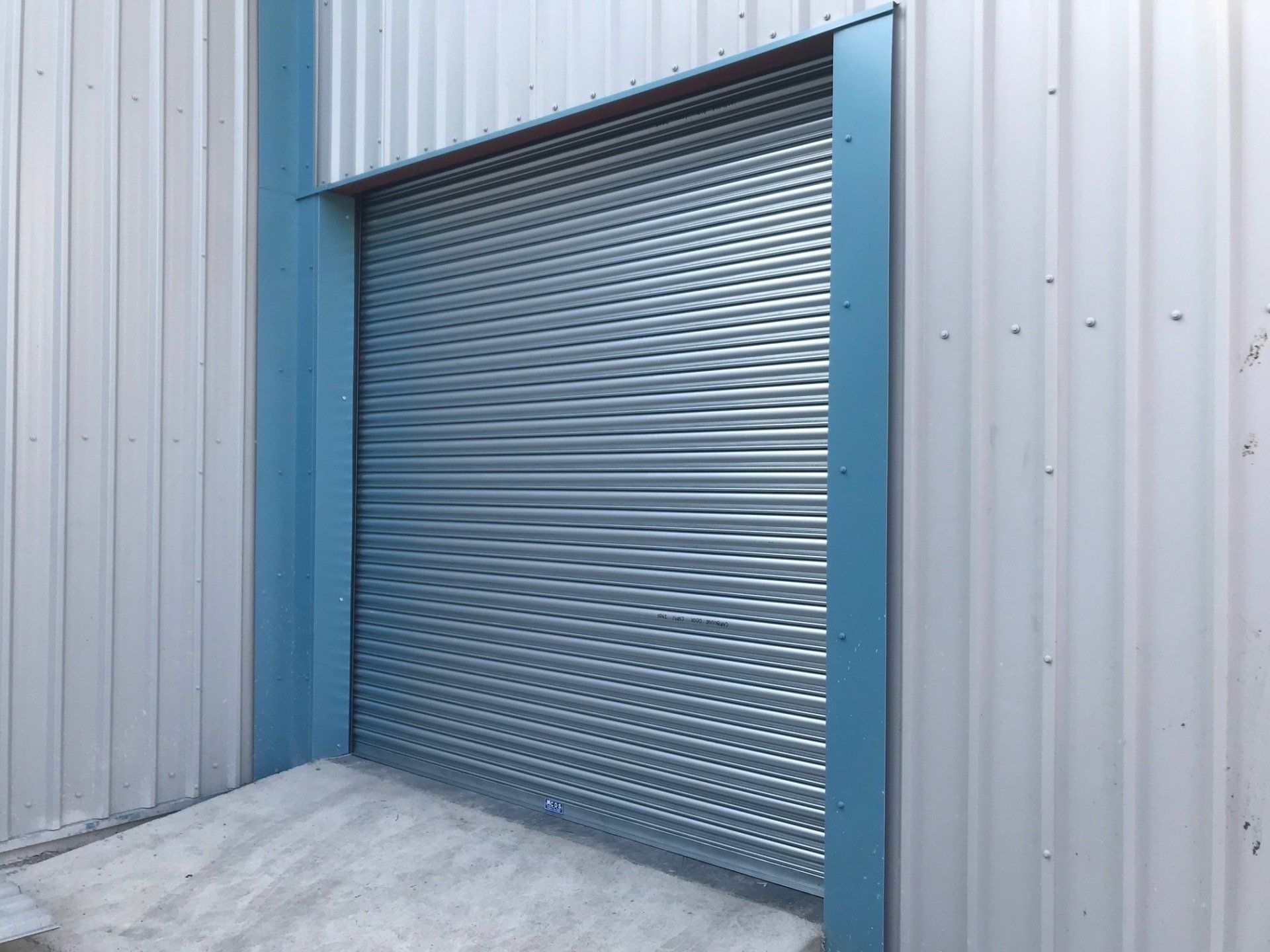 Single Skin Roller Shutter Installed by Cambridge Door Services Ltd