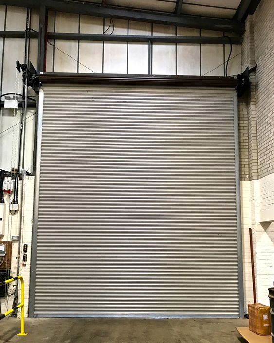 Single Skin Roller Shutter Installed by Cambridge Door Services Ltd