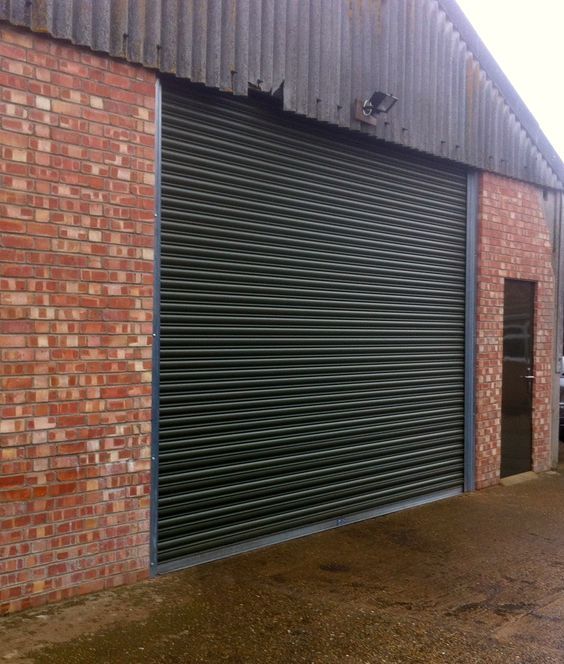 Single Skin Roller Shutter Installed by Cambridge Door Services Ltd