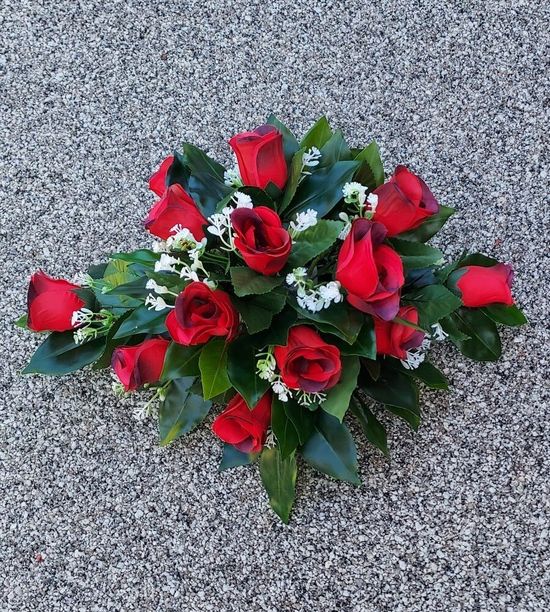 Red Roses and Gyp Posy Arrangement