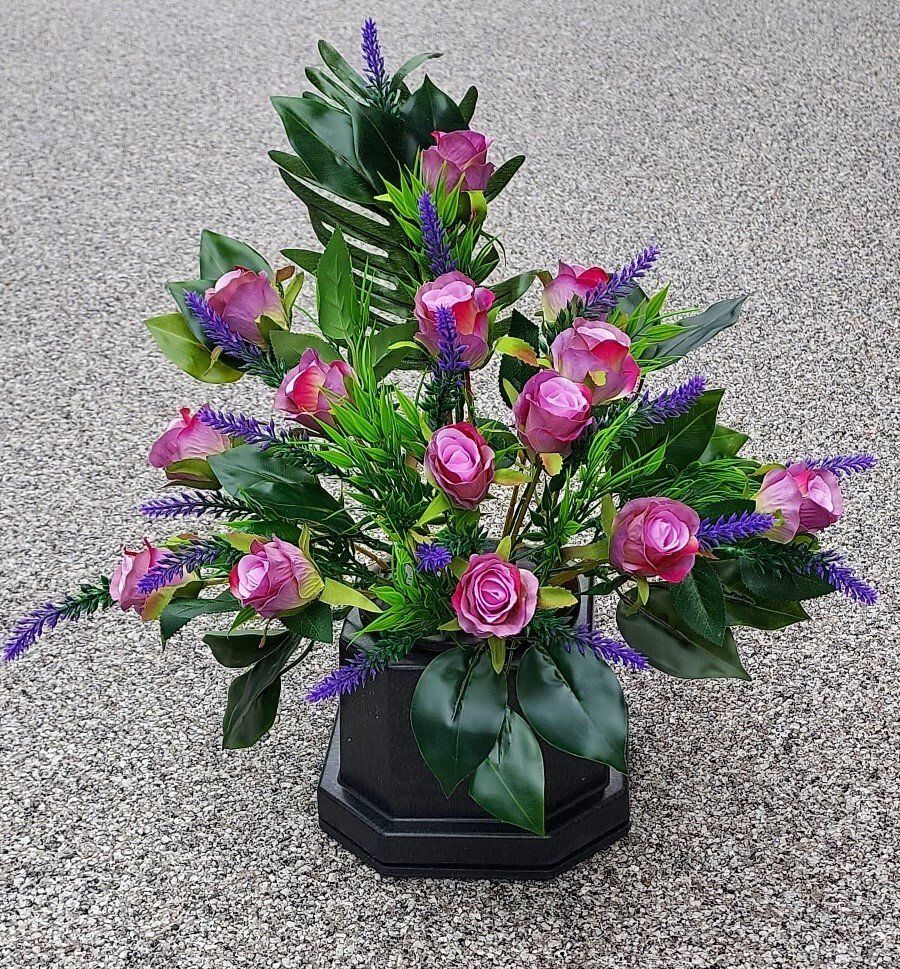 Purple Rose Arrangement for your Monumental Vase