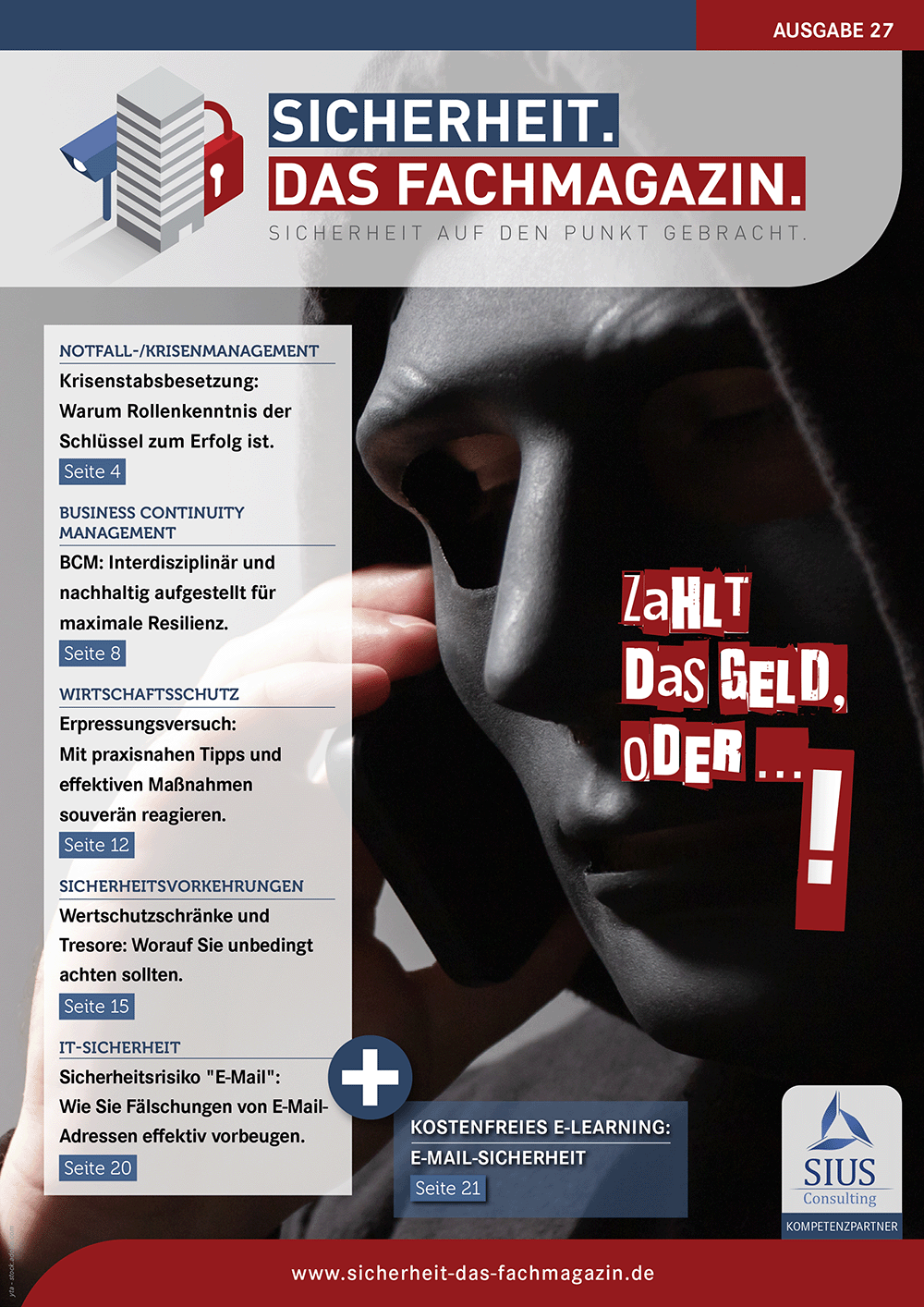 SICHERHEIT. Das Fachmagazin. - Ausgabe 27