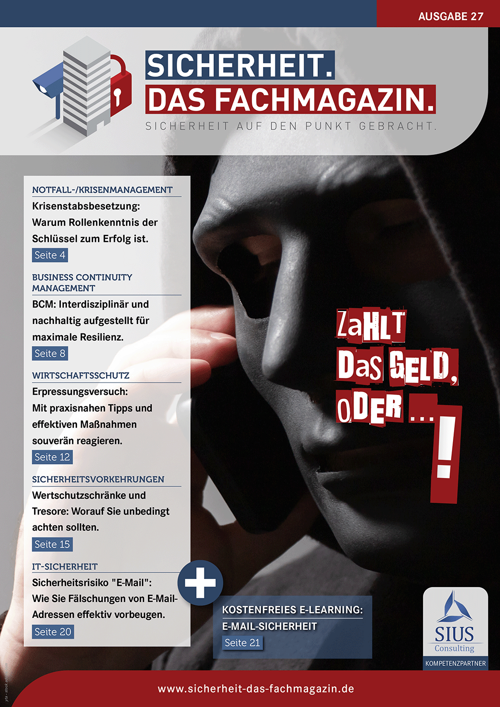 SICHERHEIT. Das Fachmagazin. - Ausgabe 27 SICHERHEIT. Das Fachmagazin. - Ausgabe 27