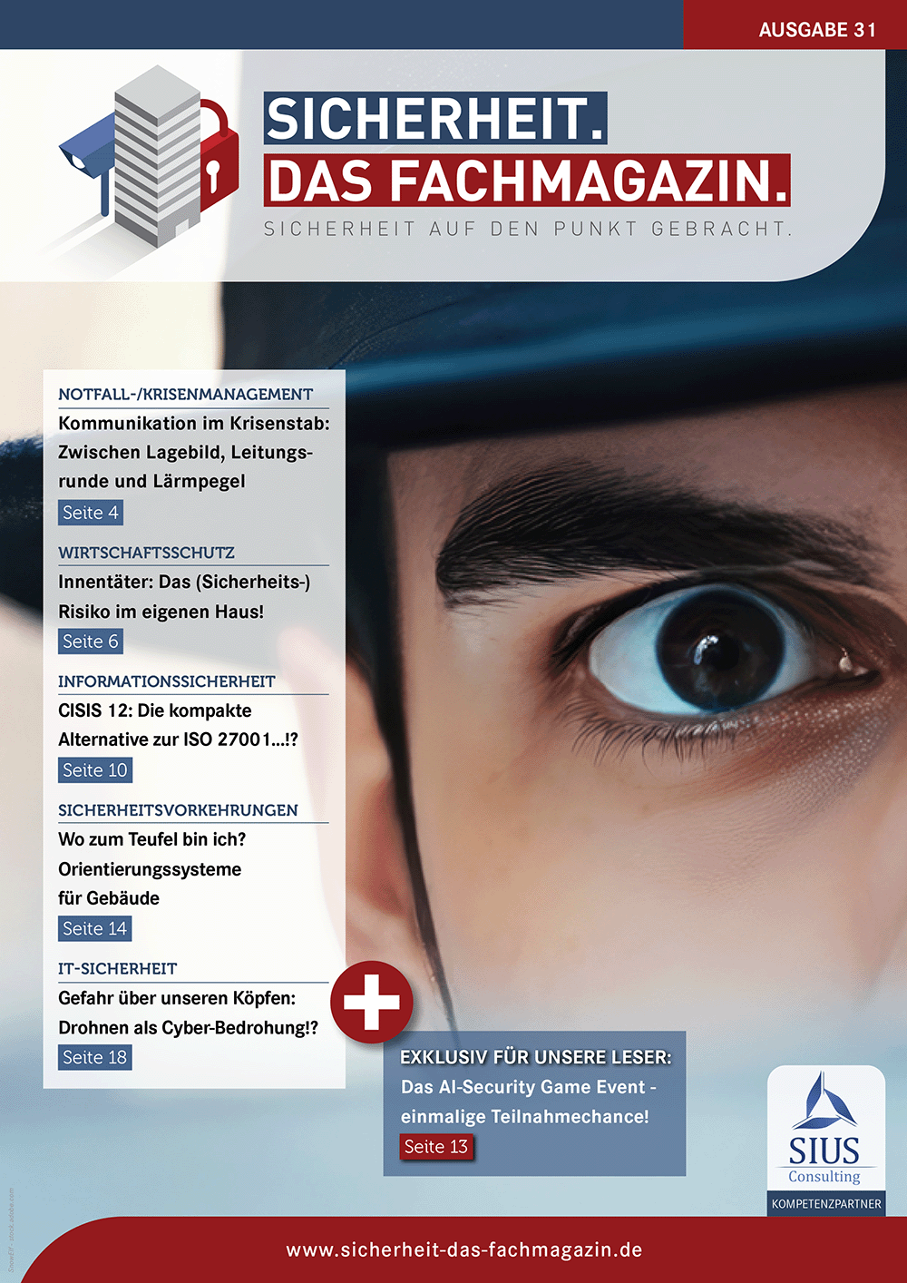 SICHERHEIT. Das Fachmagazin. - Ausgabe 31 SICHERHEIT. Das Fachmagazin. - Ausgabe 31