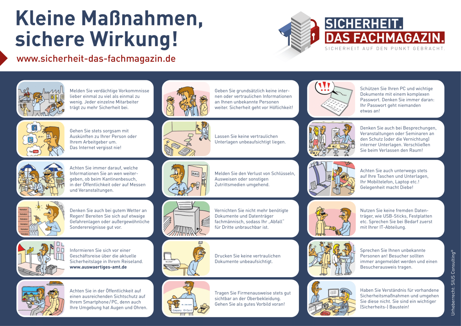 Poster Nr. 2 (Security Awareness) SICHERHEIT. Das Fachmagazin. Poster Nr. 2 (Security Awareness) SICHERHEIT. Das Fachmagazin.