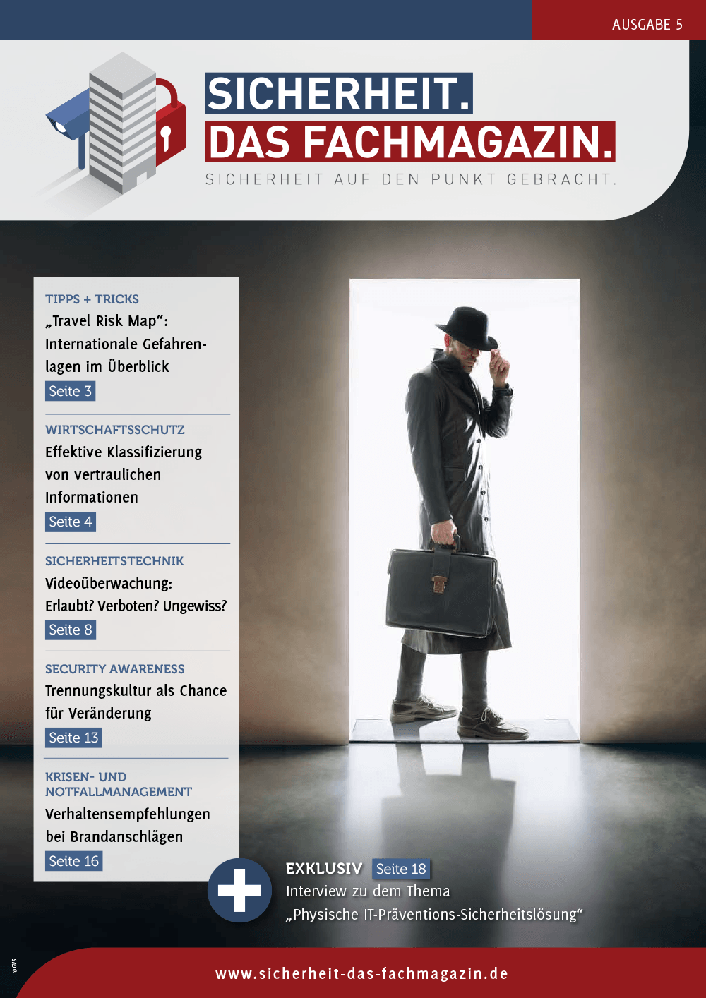 SICHERHEIT. Das Fachmagazin. - Ausgabe 5 SICHERHEIT. Das Fachmagazin. - Ausgabe 5