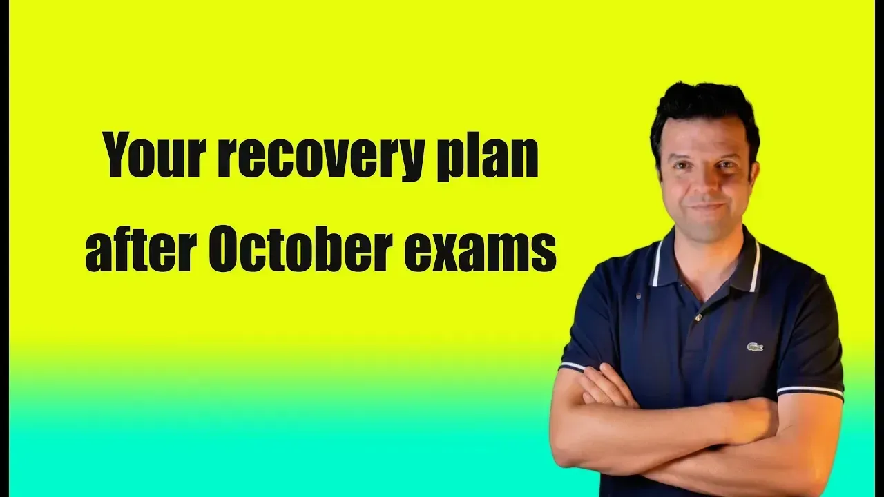 Recovery plan after October exams – educational guide image with Mr Hosni