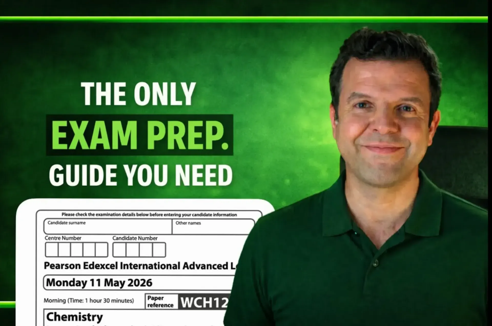 Cover image for the article “How to Score at Least an A in Edexcel IAL Chemistry 2026: The No-Nonsense Guide