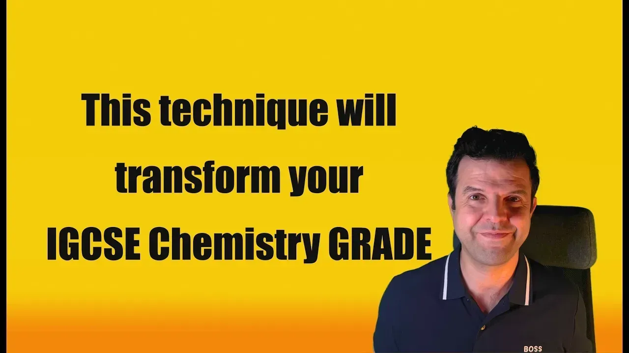 Teacher explaining the best study strategies for IGCSE Chemistry 2026 exams, helping students improve grades and revision skills.