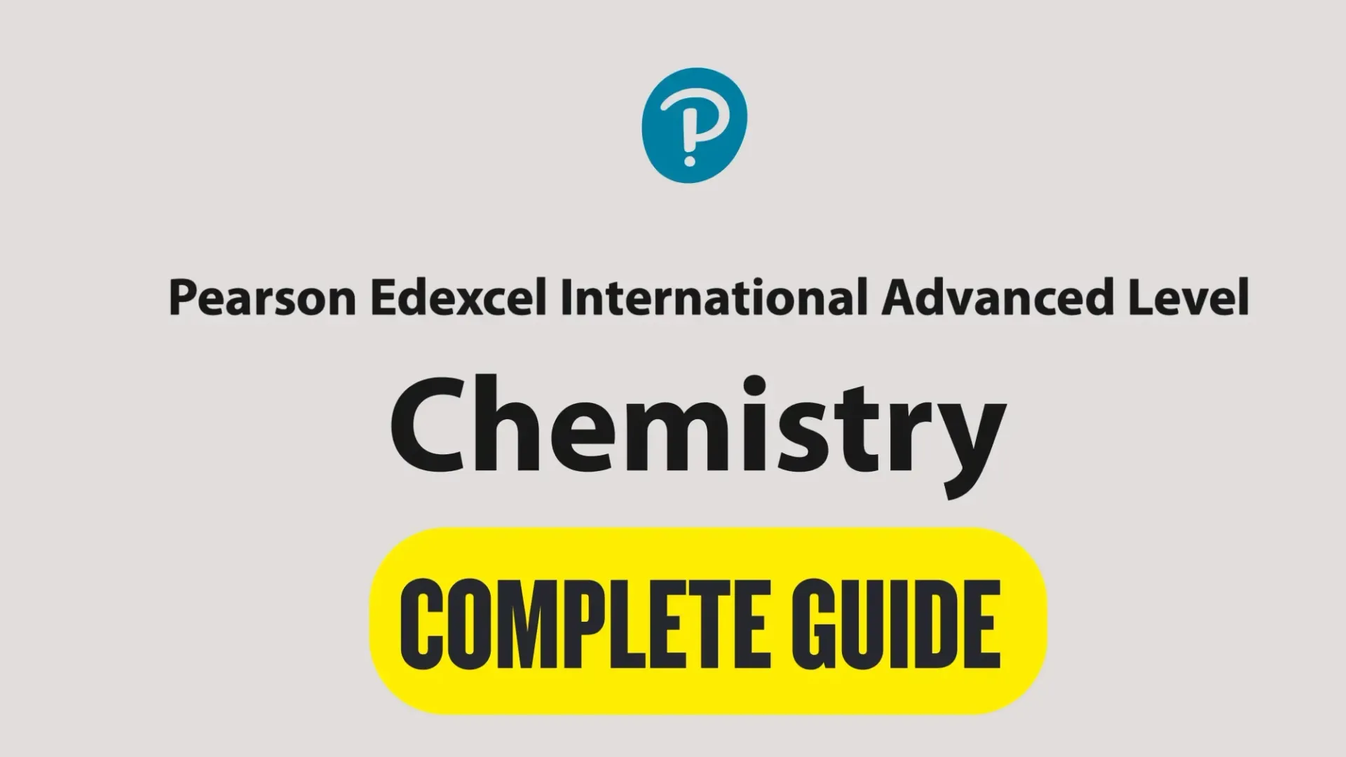 A Pearson Edexcel logo above