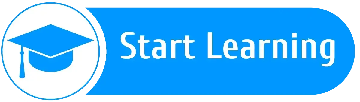 A blue button features a graduation cap icon and the text