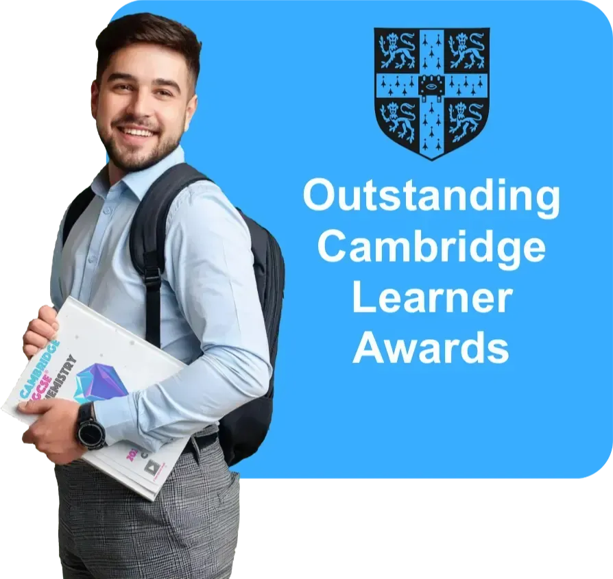 A light green Cambridge IGCSE Biology textbook with a purple geometric brain and