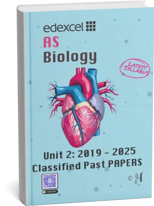 A blue Edexcel AS Biology textbook features a human heart and