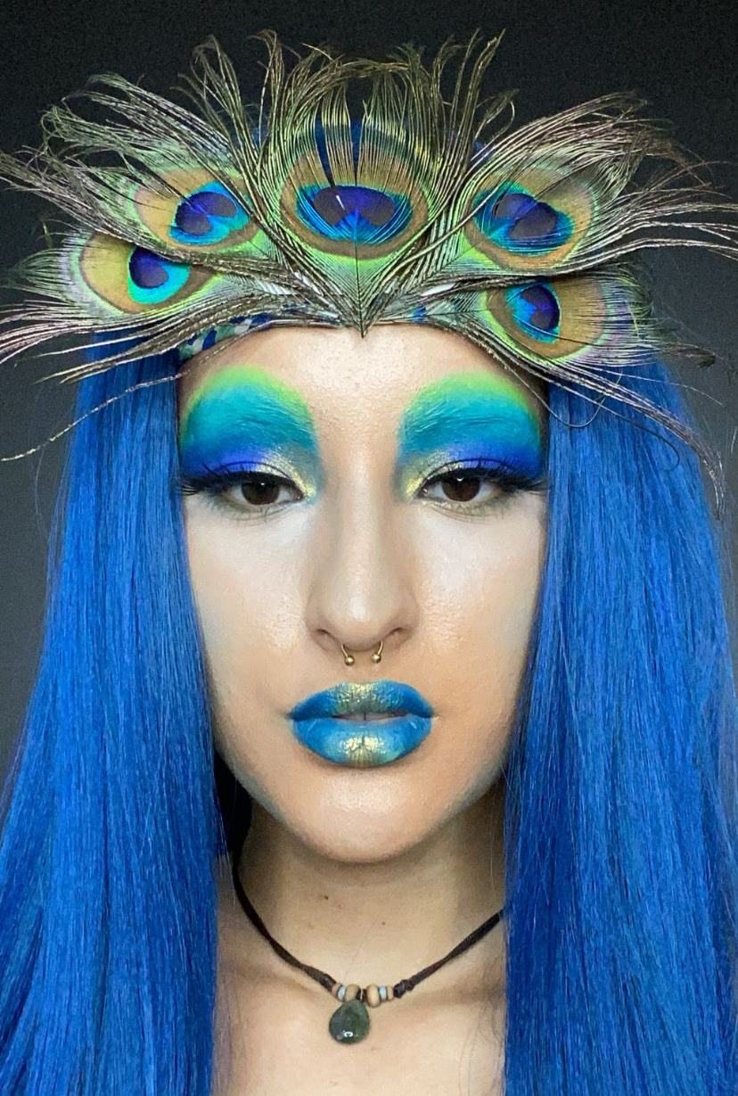 maquillaje artístico pavo real maquillaje artístico pavo real by Lorna