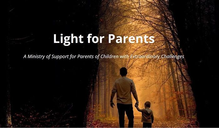 An image of the Light for Parents home page hero image.