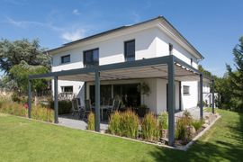 Markisenstoffdachpavillon Sonnenpavillon mit Markisenstoffdach