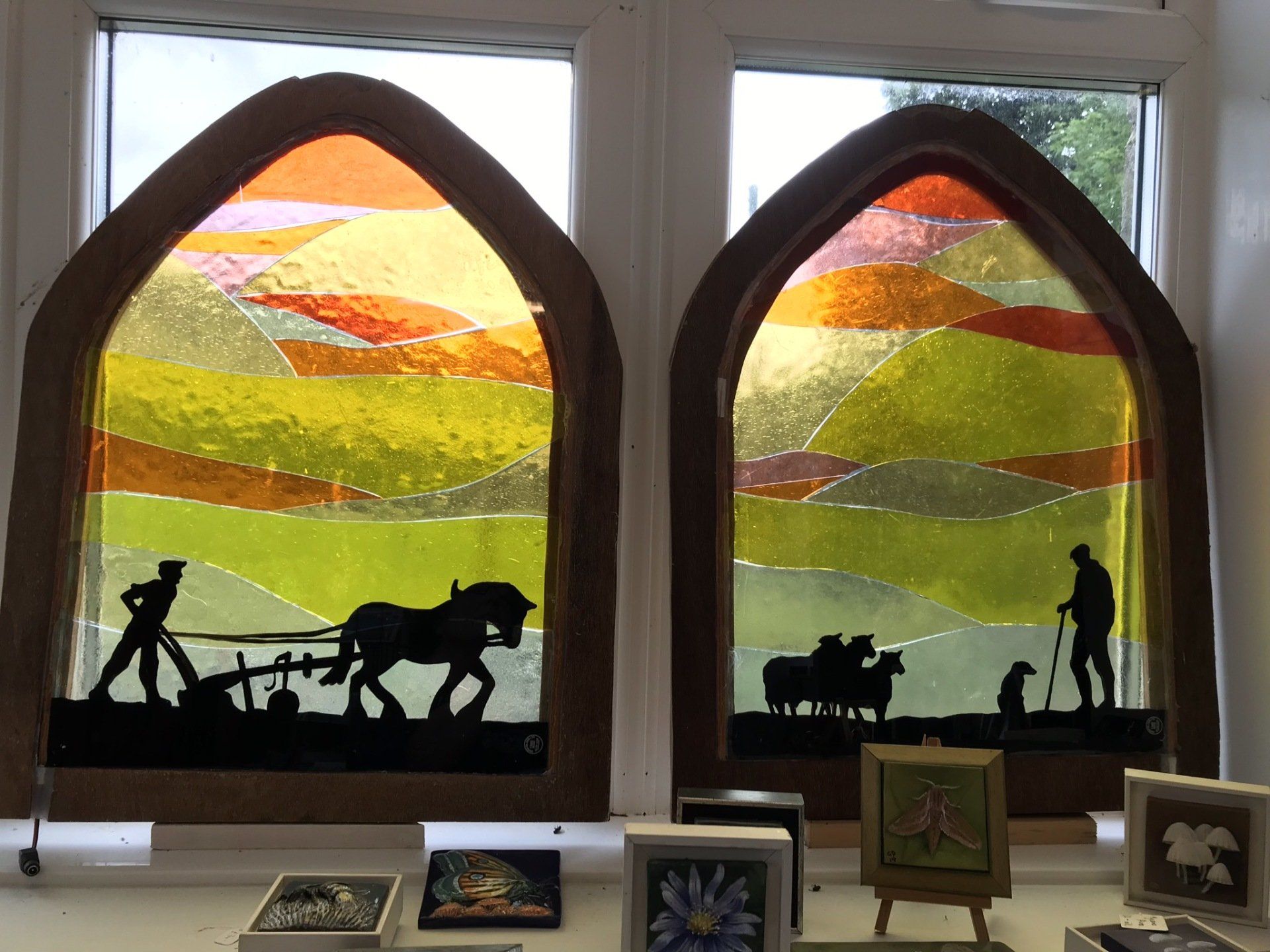 Glass mosaic windows Glass mosaic windows