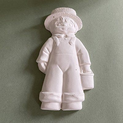 garden boy plaque