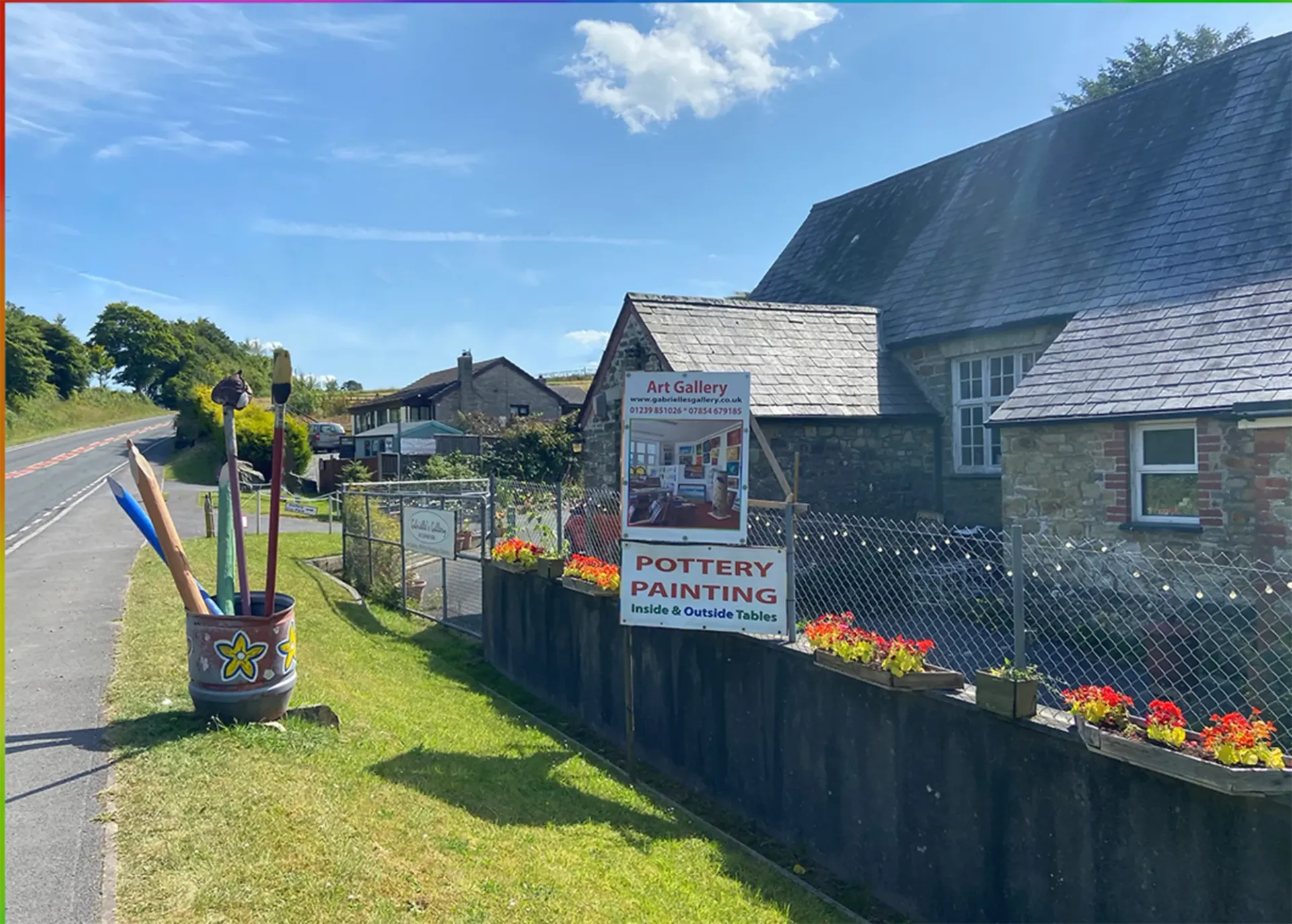 Gallery exterior view Gallery exterior viewed from the road