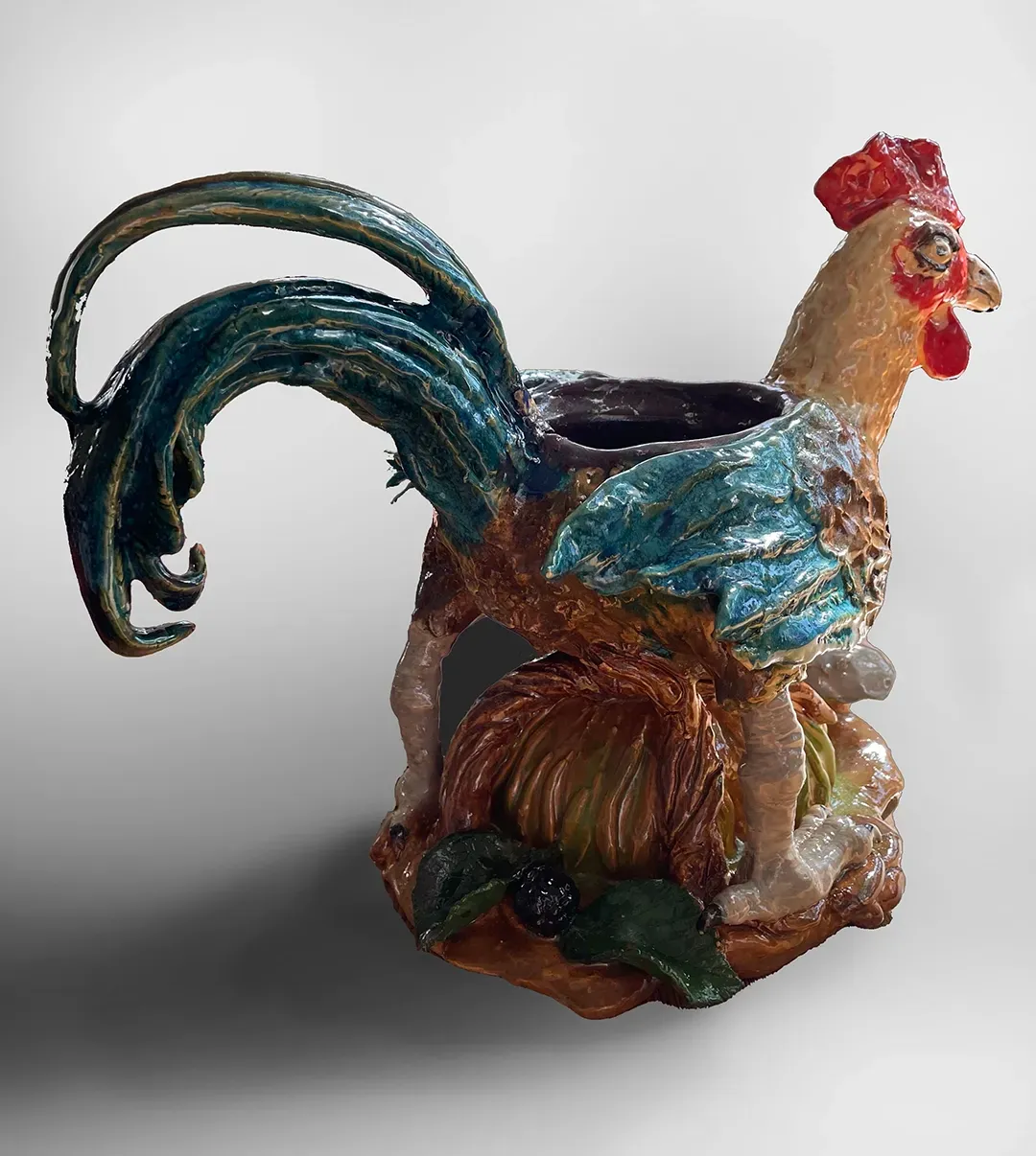 Cockerel vase