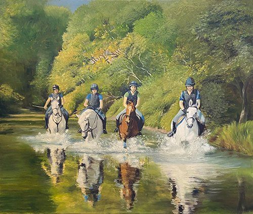 Commissioned portraits with horses