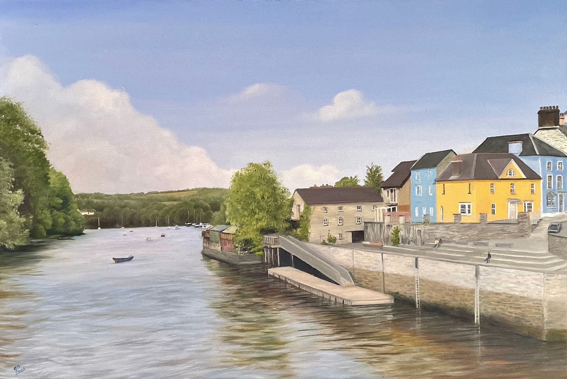 From the footbridge in Cardigan