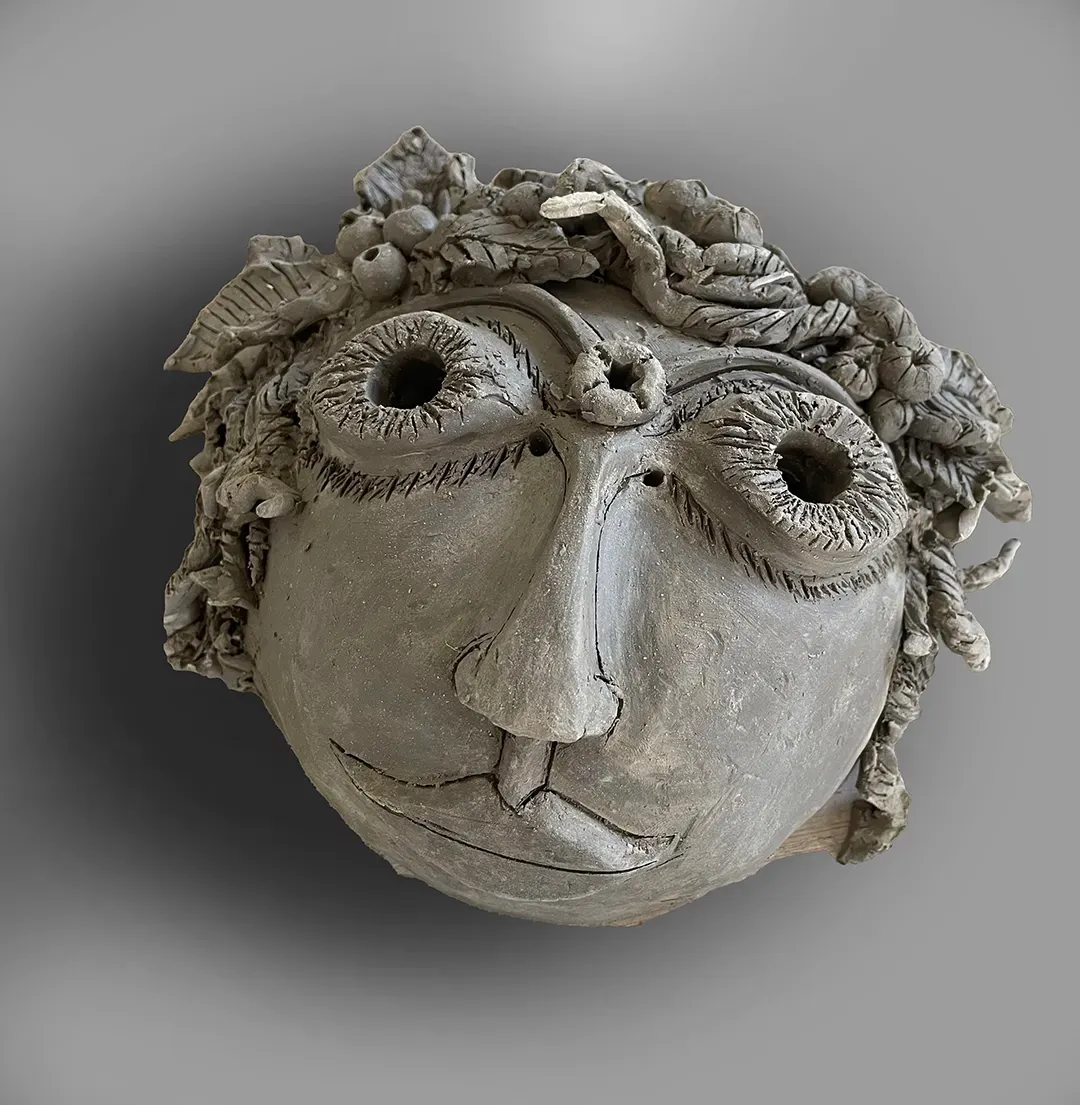 Green woman mask