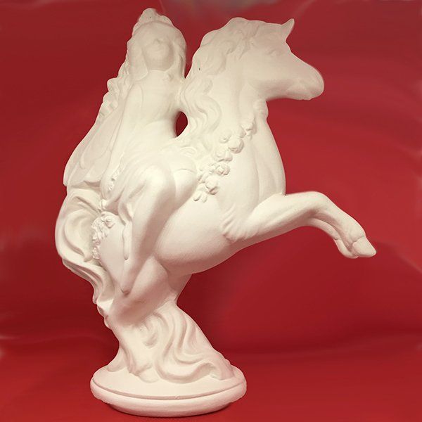 large fairy on unicorn